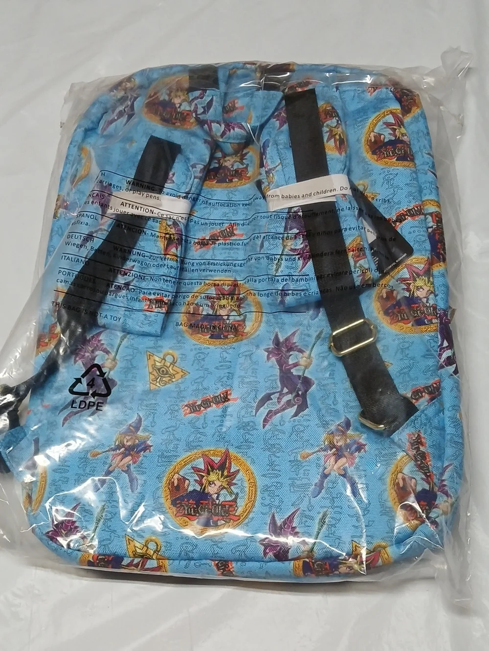 Yu-Gi-Oh! AOP Canvas Backpack & Fleece Throw Blanket Bundle Official NWT Anime